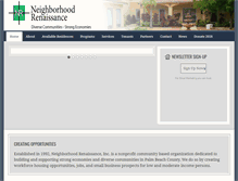 Tablet Screenshot of neighborhoodrenaissance.org